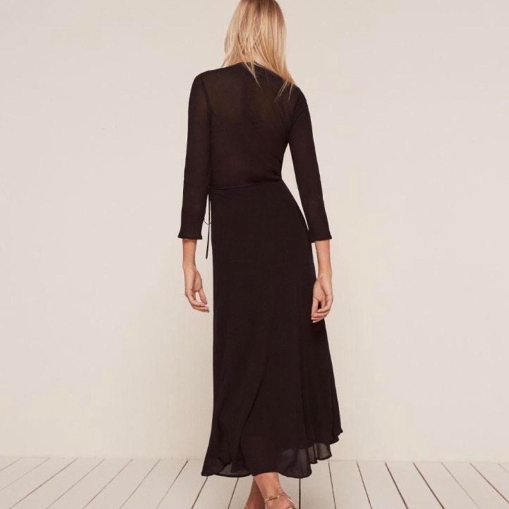 Reformation black long sleeve dress - Picture 4 of 4